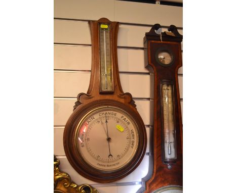 Aneroid Barometer thermometer  W29cm H58cm. 