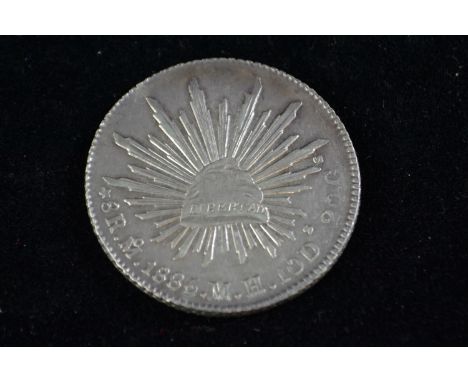 Mexican silver 1885 8 Reales 