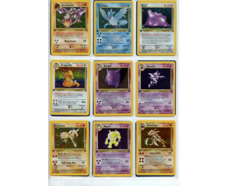 Pokemon TCG - Fossil 1st Ed - Complete Set 102/102 - This lot contains a complete Pokemon 1st Ed Fossil Set.  The cards are i