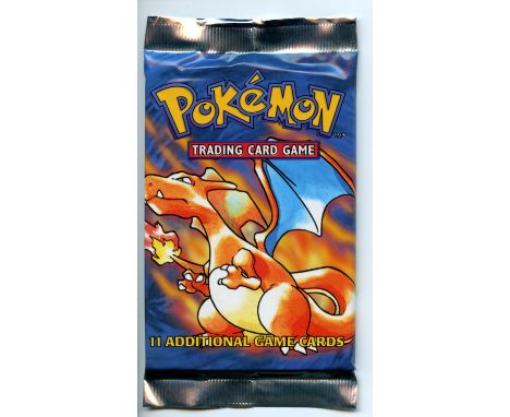 Pokemon TCG - Sealed Charizard Artwork Base Set Booster Pack 4th Print  Sealed - Base Set - Sealed - This lot contains 1 seal