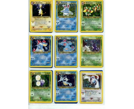 Pokemon TCG - Neo Genesis Unlimited - Complete Set 111/111 - This lot contains a complete Pokemon Neo Genesis Unlimited. 111/