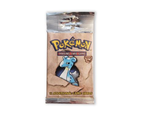 Pokemon TCG -  Fossil Booster Pack Long Crimp - Sealed  - This lot contains 1x fossil booster pack with a long crimp.Provenan