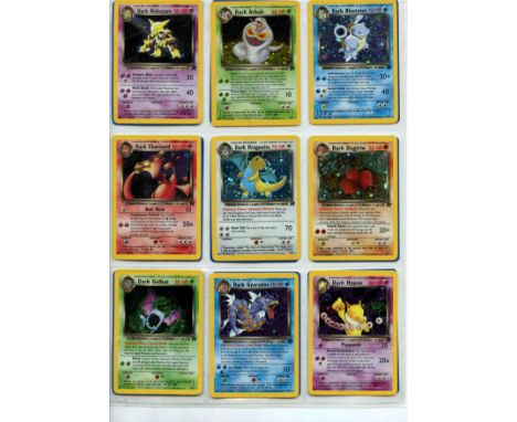 Pokemon TCG - Team Rocket  - Complete Set 82/82 - This lot contains a complete Pokemon Team Rocket Unlimited.The cards are in