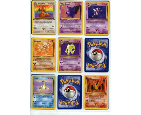 Pokémon TCG - Fossil 1st Edition Partially Complete Set 50/62 - This lot contains a partially complete 1st Edition Fossil set