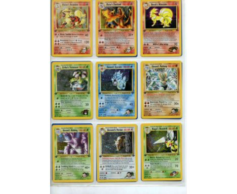 Pokemon TCG - Gym Challenge 1st Ed - Complete Set 132/132 - This lot contains a complete Pokemon 1st Ed Gym Challenge Complet
