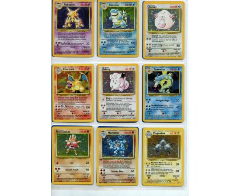 Pokemon TCG - Base Set Unlimited - Complete Set 102/102 - This lot contains a complete Pokemon Base Set Unlimited 102/102.The