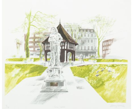 • ALBANY WISEMAN (BRITISH 1930-2021) SOHO SQUAREsigned, titled and numbered 5/100 Soho Square Albany Wiseman lower marginlith