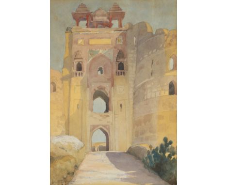 ENGLISH SCHOOL (EARLY 20TH CENTURY) PURANA QILA (OLD FORT) DELHI, INDIAsigned indistinctly and dated Dorothea St... 1926 lowe