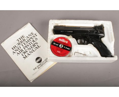 Webley &amp; Scott 'Webley Tempest' air pistol. (with owners manual &amp; pellets)  