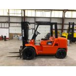 Nissan 9000-LB. Capacity Forklift, Model F04D40HV, S/N AN19C50226, Diesel, Dual Drive Solid Pneumati