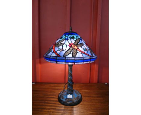 A Tiffany style table lamp