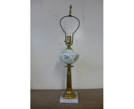 A Victorian style table lamp