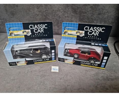 2 x Classic Car Model Collection Diecast Models #8876H 1937 Classic Roadster And #8872H 1931 Classic Coupe