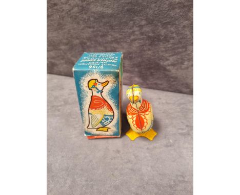 A Wells &amp; Co Ltd London vintage and rare 9/156 Novelty Mechanical Walking Mother Goose Key Missing 1919 A.Wells &amp; Co.