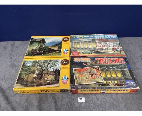 4 x Various Jigsaws Comprising Of 2 x Arrow Games Limited 750 Pieces And 2 x Jigsaw From The Theatre Series 1 Carmen Swan Lak
