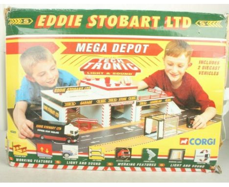 Corgi #87701 Eddie Stobarts Collectible Battery Operated Mega Depot Model Scale 1:64 Base Size 930 X 740mm In Original Box