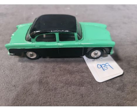 Dinky #165 Humber Hawk Green/Black - Spun Hubs. (With Windows) Green With Black Roof Very Near Mint Model Without Box 1959-19