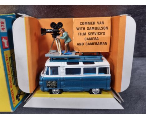 Corgi diecast #479 Commer Mobile Camera Van in box (Some storage crushing, Cellohane split)