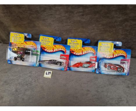 4x Hotwheels diecast '2004 First Editions', comprising of; 50/100 Crooze Slikt Back, 46/100 Crooze W-Oozie, 67/100 Fatbax Dup