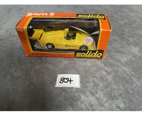 Solido Gam 2 #57 Alpine Turbo Yellow Racing No.5 Virtually Mint Model In Good Fair Box