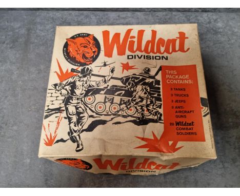  Paxton Products Inc #2000 US Army Wildcat Division Rare Vintage 1960s Playset In Original Box Set Contains 3 Sets Each Of Ta