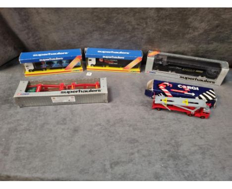 5x Corgi diecast Lorries, comprising of; #TY86811 Rover Decsaal, #TY87015 Vauxhall Masterfit decal, #59547 Lotus Decal, #6580