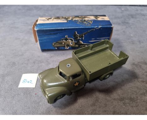 Vilmer Kvalitet (Denmark) #463 Green Military Army Gun Truck Quite Rare Box Has One Tab Missing