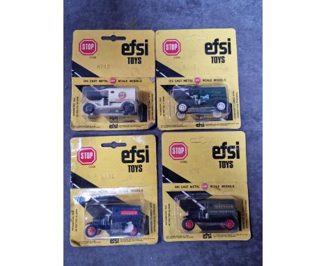 EFSI (Holland) Diecast Metal Models Set Of 4 x Comprising #MT6 1/64 T Ford 1919 Watneys Stag Brewery Van # 6007 # MT10 1:62 S
