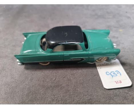 Dinky France #24D Plymouth 'Belvedere', Green With Black Roof Excellent Model With Small Chips Without Box 1957-1959