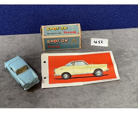 Spot-On #131 Goggomobile Super In Blue With Leaflet And Data Sheet Very Good Model In Excellent Box Damage At One End