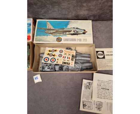 2x Boxed Airfix model kits on sprues with instructions, comprising of; #02027-1 Series 2 Blenheim IV &amp; #02010-3 Lightenin