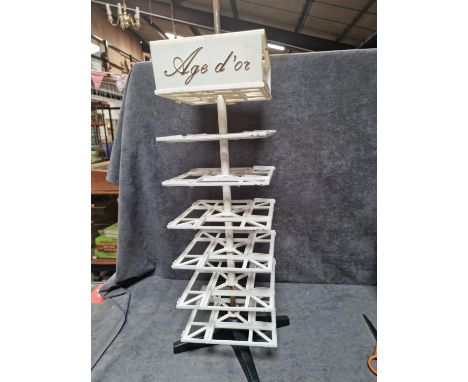 Solido 8 Tier Rotary Counter Top Display Holds 32 Model Cars Metal Construction Frame With Plastic Slot Shelves