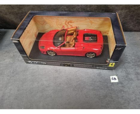 Hotwheels scale 1/18 diecast #G7222 Ferrari F430 Spider in box