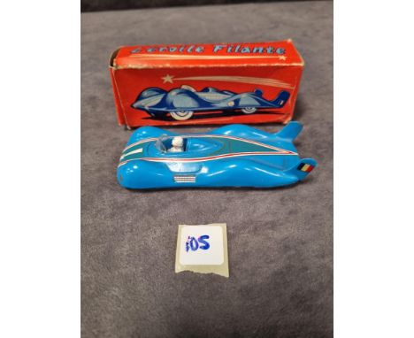 Quiralu la Voiture A Turbine Etoile Filante Renault in blue Excellent model in a excellent box 