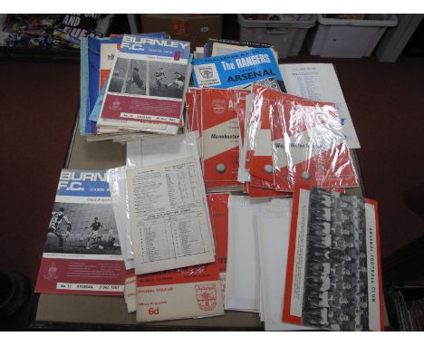 Arsenal 1966-7 Home Programmes, 21 League, 4 Cup Tie, Cardiff-Aberfan Fund, 2 Friendly, 30 Aways including at Romford (punch 