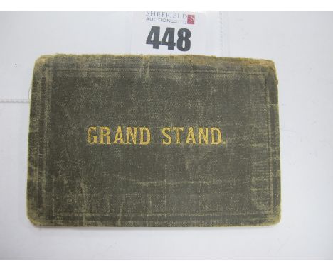 1883-4 Blackburn Rovers Season Ticket Booklet, for Grand Stand, with gilt lettering to Morocco cover and back, the interior f