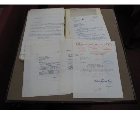 Club Correspondence, letters to a scout circa 1960's/70's, newspaper related ephemera, journalist ticket request, etc, large 