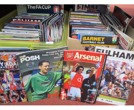 Arsenal Programmes From 2000-2004 Home and Away, to include Champions League, Cup Finals, Semi's, Friendly's, Big Match, etc:
