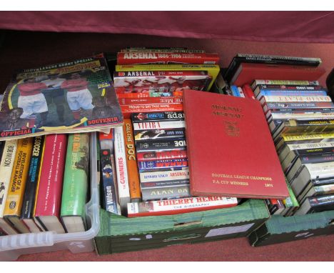 Arsenal - Books, including Arsenal, Arsenal 1971 Double, Hamlyn, Rollin, Breedon pictorial history, The End, etc:- Three Boxe