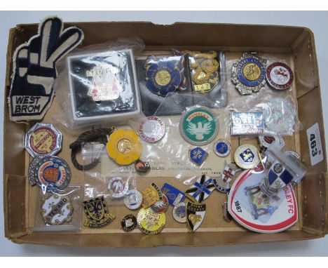 Enamelled Badges - Barnsley, Preston, Colchester, Derby, Runcorn, Walsall, York, Millwall, Welling, etc, Doncaster Racing mem