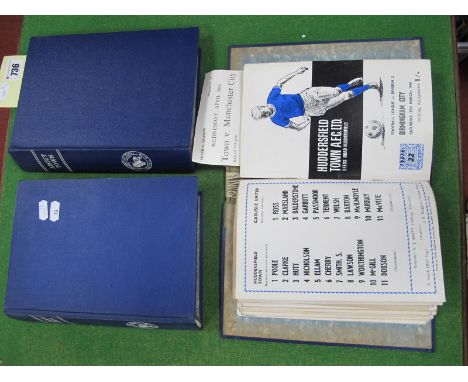 Huddersfield Town Home Programmes, League Season Sets, in binders, 1967-8, plus Bradford - West Riding Cup, Enschede, Dortmun
