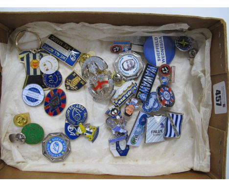 Sheffield Wednesday Enamelled Lapel Badges, including Are Magic, Stone Island, Sheff Wed Nut, Lucas Joao, Razor Sharp. (35)