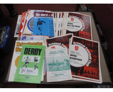 Arsenal 1970-1 Programmes, from The Double Winning Season, 30 homes, 21 away's, including Fairs Cup Homes, away at Yeovil. (5