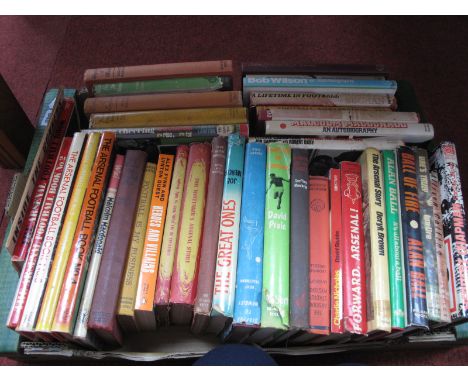Arsenal - Books, including The Arsenal Football Book No's 1 to 5, Cliff Bastin, Joe Mercer, Alan Ball, Bob Wall:- One Box