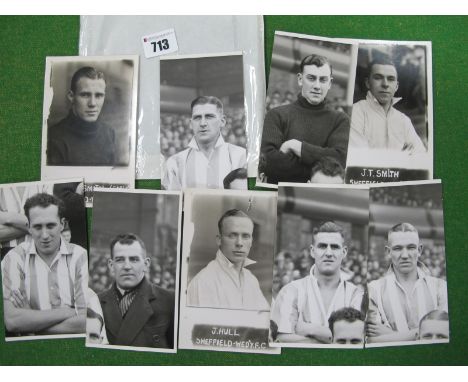Sheffield Wednesday Press Photos by Wilkes - Nibloe, Millership, Catlin, Goodfellow, Smith J, Smith R, Burrows, Ashley, Hull,