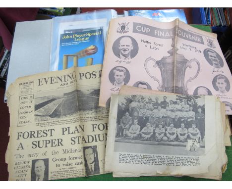 Cricket 1954 England v. Pakistan Ticket at Trent Bridge, tour souvenir. 1971 Bugner v. Middleton boxing programme, football, 