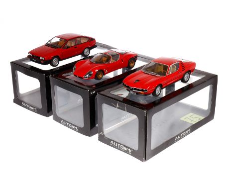 3 AUTOart Alfa Romeo Modelle, Maßstab 1:18, je mit OK, Z 2