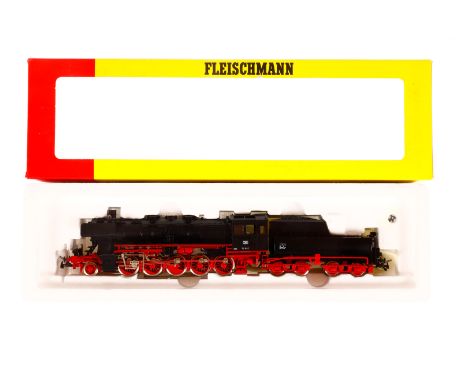 Fleischmann 1-E Schlepptenderlok ”50 662” 1179, Spur H0, schwarz, Alterungsspuren, OK, Z 2