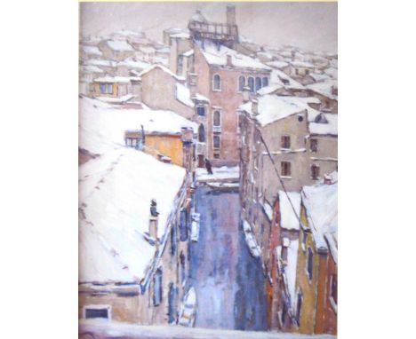 Le Blond, Village scene, oval colour print, 13cm x 17cm, in a verre eglomise mount; and a collection of prints.
