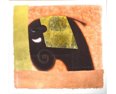 After Govinder Nazran, Adversity, signed, limited edition colour print, 28/395, 62 x 60cm